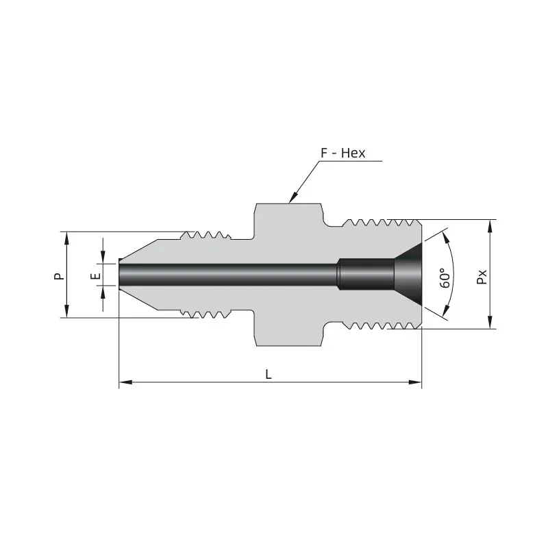 Adaptador Macho Média Pressão para Mangueira Tipo M – Série MPF-MTM-RH