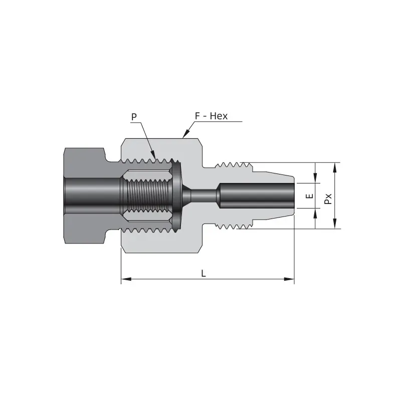 Adaptador Fêmea Alta Pressão para Macho Baixa Pressão 