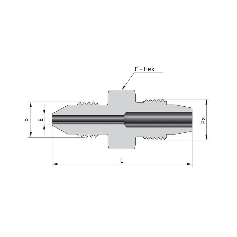Adaptador Macho Média Pressão para Macho Baixa Pressão – Série MPF-MTM-LPF