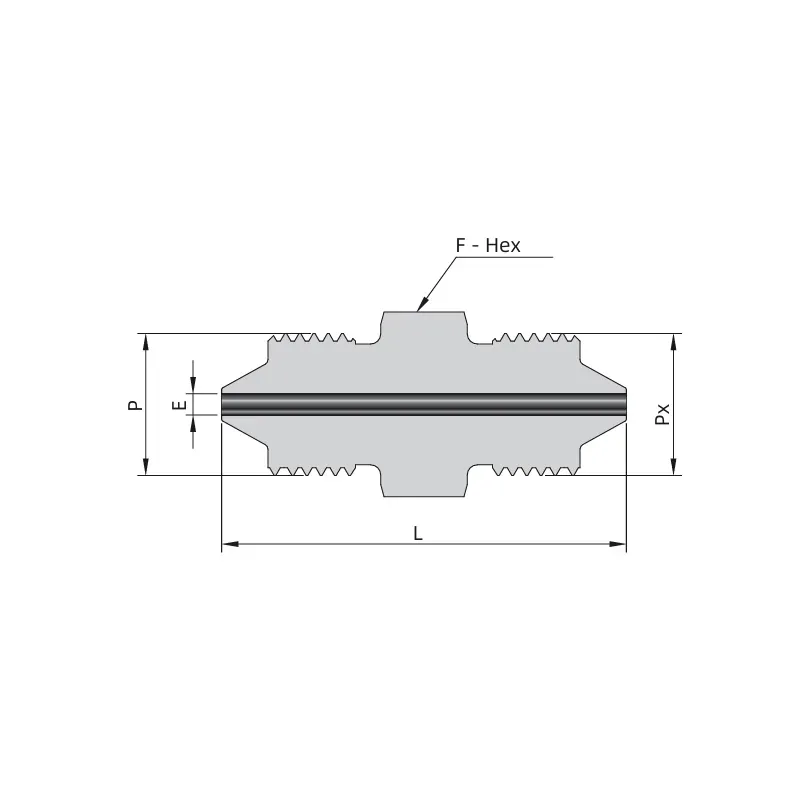 Adaptador Macho Alta Pressão para Macho Alta Pressão – Série HPF-MTM-HPF