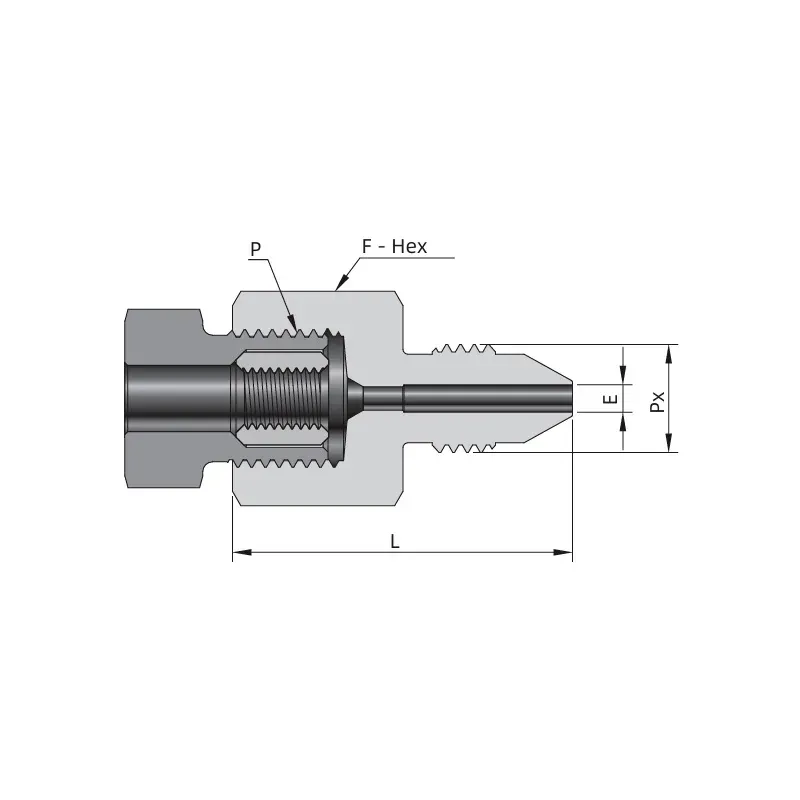 Adaptador Fêmea Alta Pressão para Macho Média Pressão