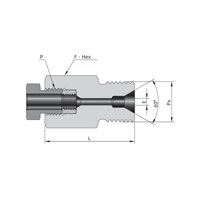 Adaptador Fêmea Média Pressão para Mangueira Tipo M