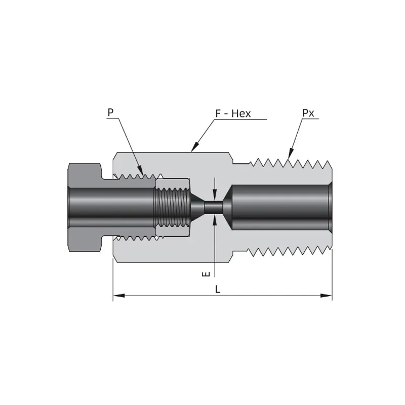 Adaptador Fêmea Média Pressão para Macho NPT 